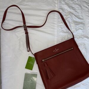Kate Spade Reddish Brown Leather Crossbody Bag - Chester Street Dessi NWT